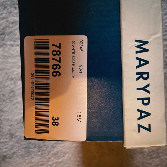 Zapatos tacón ante rojo