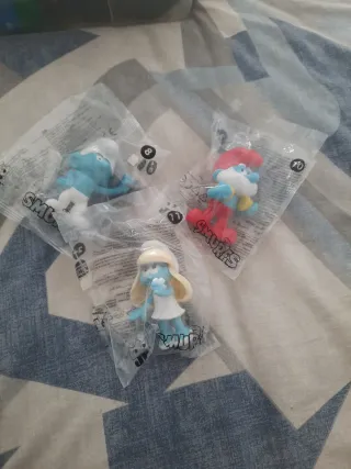 Lote 3 Figuras Los Pitufos
