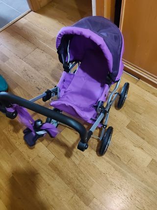 Carrito Muñecas Grande Plegable