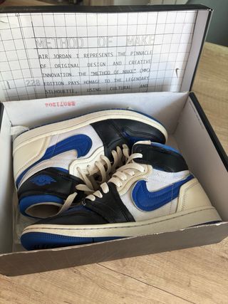 Nike Air Jordan 1 mm High Azul Blanco