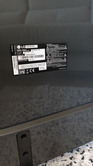 Televisión LG Negra 43"