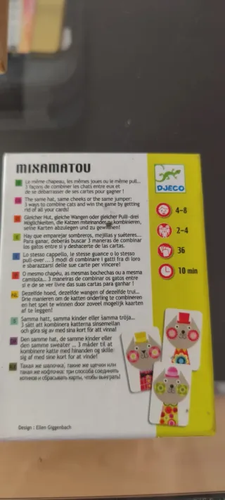Juego de cartas Mixamatou Djeco 4-8 años