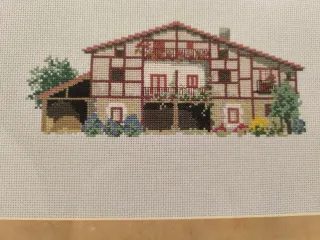 Cuadro Punto de Cruz Casa Rural