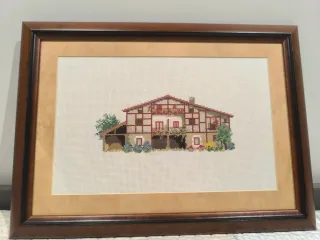 Cuadro Punto de Cruz Casa Rural