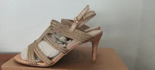 Sandalias doradas fiesta/ceremonia