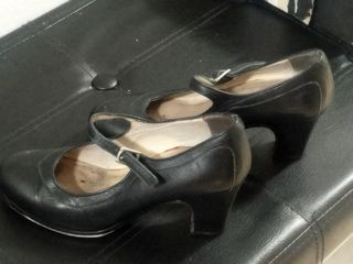 Zapatos Flamenco Negros  Tacon Correa, Begoña Ce