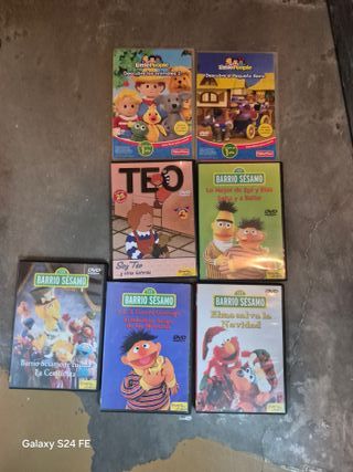 Lote 5 DVDs Infantiles: Teo, Barrio Sésamo