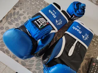 Guantes Boxeo Leone Azul Niñ@ Talla 6-10 