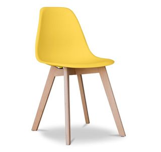 2 NUOVE SEDIE NORDICHE GIALLE 