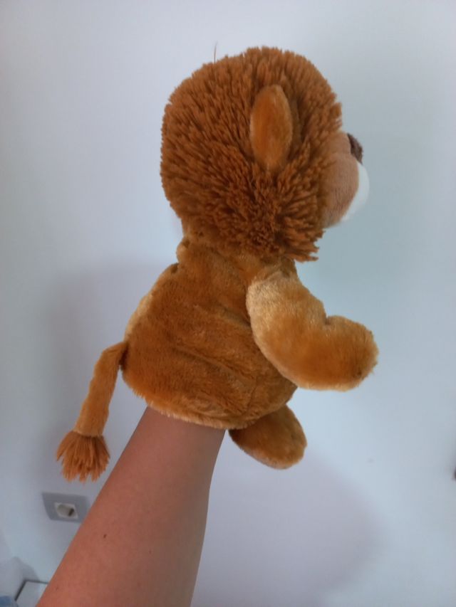 Marioneta mano León Peluche