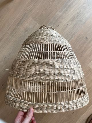 Ikea TORARED Lámpara  techo mimbre, 35cm, bombilla