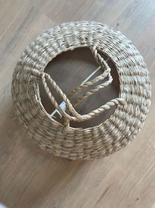 Ikea TORARED Lámpara  techo mimbre, 35cm, bombilla