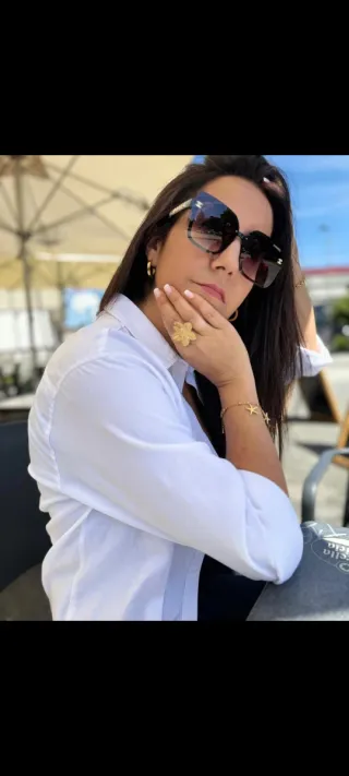 Gafas de sol inspiracion Chanel marrones y doradas