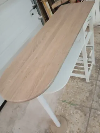 Mesa de cocina madera y metal