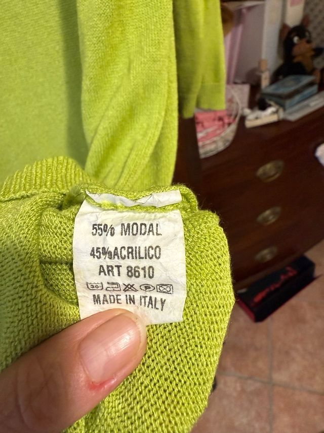 Vestito maglia PINKLOVE verde pistacchio
