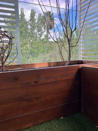 Jardinera de madera