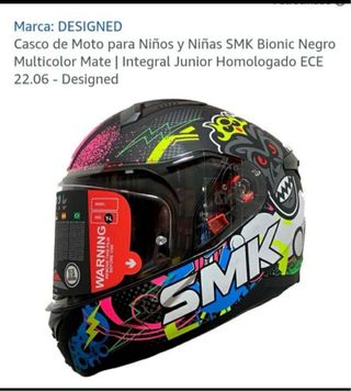 Casco SMK Bionic Integral Junior Multicolor