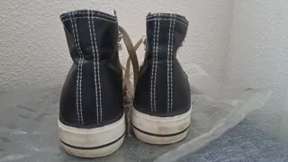 Zapatillas tipo Converse negras Talla 37