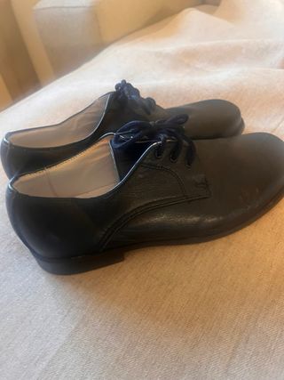 Zapatos niño piel azul marino talla 39