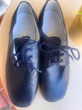 Zapatos niño piel azul marino talla 39