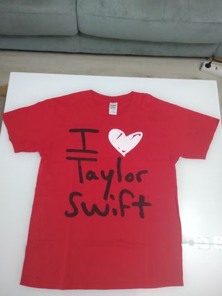Camiseta I Love Taylor Swift Roja Talla M