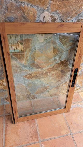 Ventana doble corredera aluminio Climalit