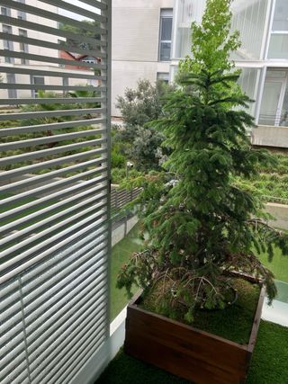 Maceta jardinera cuadrada madera