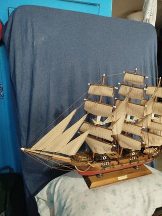 Maqueta Barco Fragata Siglo XVIII Madera
