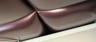 Testiera in pelle sintetica marrone 150 cm