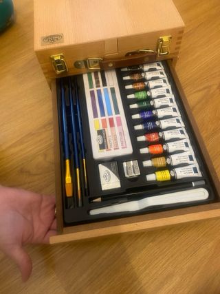 Set 104 Piezas Medios Mixtos + Caja Caballete