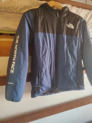 Abrigo The North Face niño azul y negro