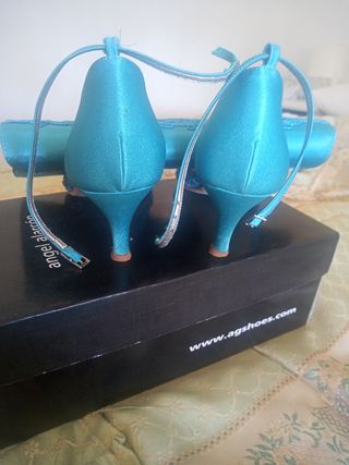 Zapatos Ángel Alarcón Talla 38 Aguamarina