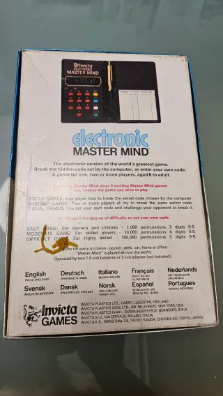 Juego Electrónico Master Mind Invicta Games
