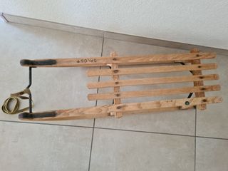 Trineo suizo Davos en madera 92cm
