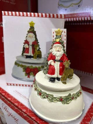 Carillon Babbo Natale con Renna