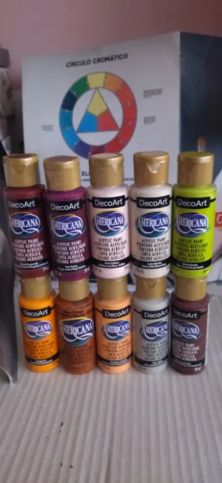 Lote de Pinturas Acrílicas DecoArt Americana