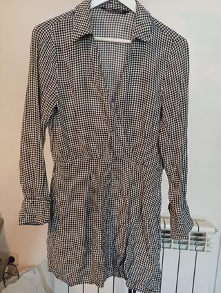 Vestido ZARA estampado pico de gallo Talla M