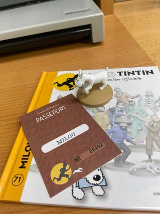 Figura Tintín Milú Edición Francesa