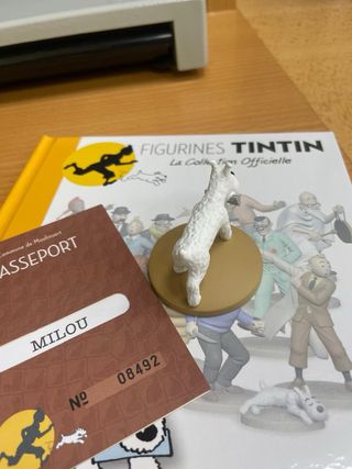 Figura Tintín Milú Edición Francesa