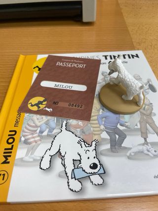 Figura Tintín Milú Edición Francesa