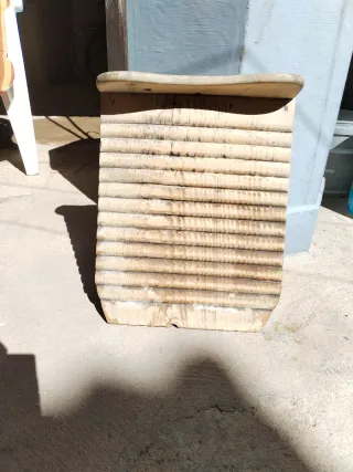 Tabla de lavar madera antigua