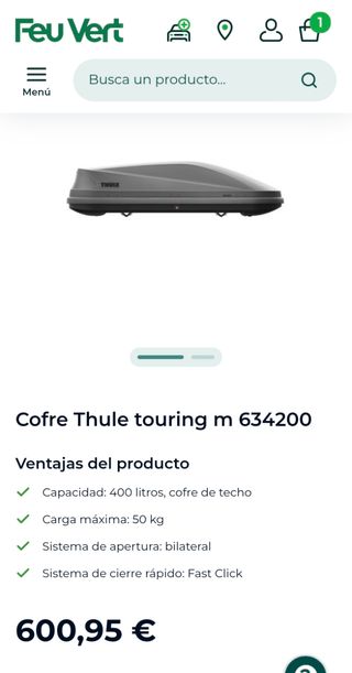 Cofre Thule Touring M 400L