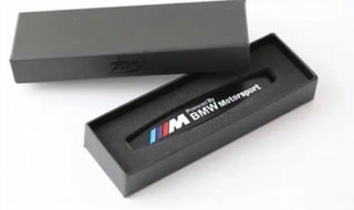 2 EMBLEMAS LOGO NEGRO MATE BMW MOTORSPORT