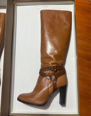 Botas altas Gloria Ortiz piel marrón