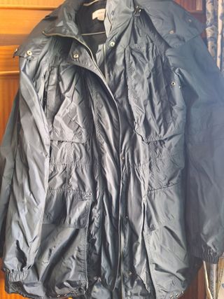 Gabardina / Chubasquero Zara  azul marino