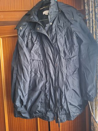 Gabardina / Chubasquero Zara  azul marino