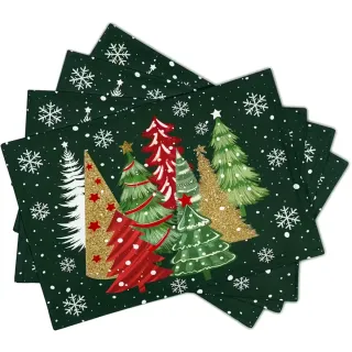 Juego 4 manteles navideños