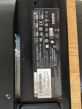 Pack Monitor HP 22w + Teclado + Cables