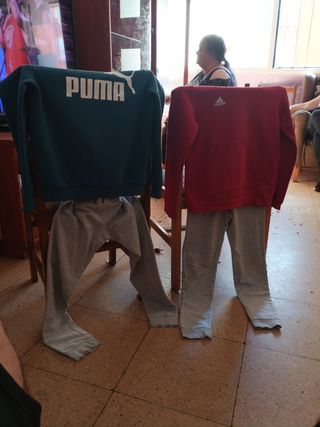 Conjunto chándal Adidas y Puma
