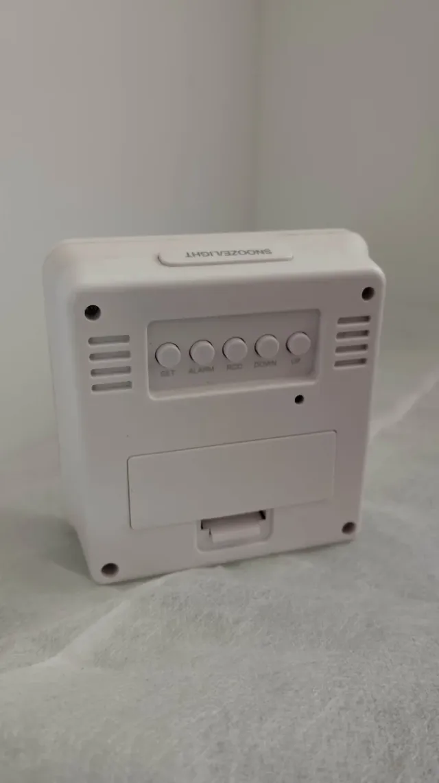 Despertador AURIOL azul y blanco